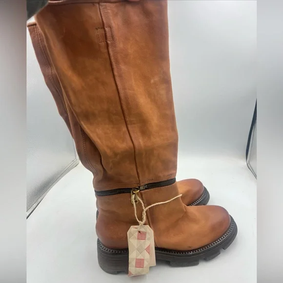 A.S.98 Larrie Convertible Boot Women’s Size 8 EU39 Whiskey Brown Leather NWT - Picture 13 of 13
